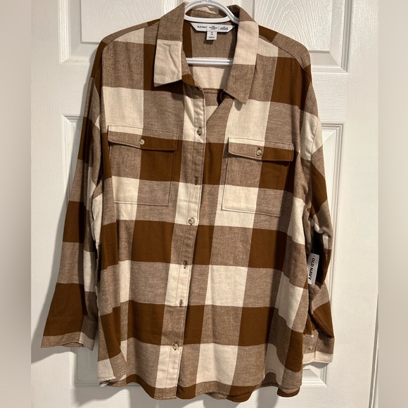 NWT Old Navy Boyfriend Plaid Shirt - Picture 10 of 10